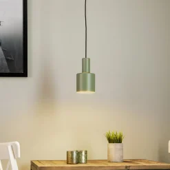 Euluna Selma hængelampe, 1 lyskilde, grøn, Ø 11 cm