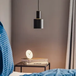 Euluna Selma hængelampe, 1 lyskilde, sort, Ø 11 cm