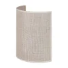 Euluna væglampe jute, hvid/ecru, halvrund, højde 24 cm