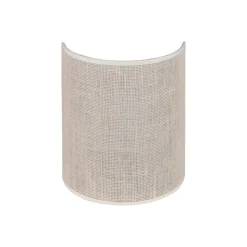 Euluna væglampe jute, hvid/ecru, halvrund, højde 24 cm