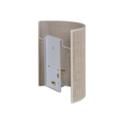 Euluna væglampe jute, hvid/ecru, halvrund, højde 24 cm