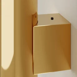 Euluna væglampe Marion, messing Højde 18 cm Stål op/ned