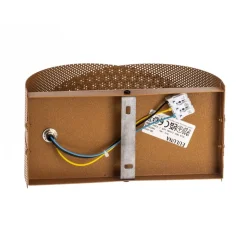 Euluna væglampe Tornado, guldfarvet