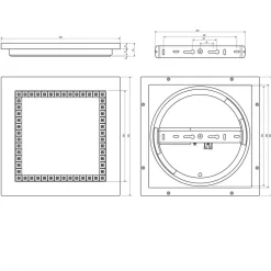 EVN ALQ LED-panel hvid 15W 30x30cm 4,000K