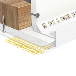 EVN APTBH alu-profil, loftsrettet, 100 cm, hvid