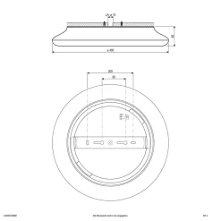 EVN Catino LED-loftslampe, sensor, 40 cm