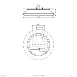 EVN Catino LED-loftslampe, sensor, 30 cm