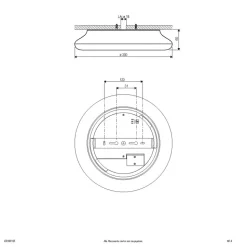 EVN Catino LED-loftslampe, CCT, 30 cm