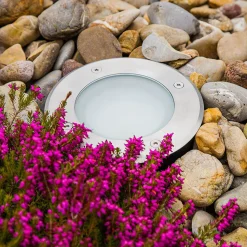 EVN Erizo LED indbygningsgulvlampe Ø 18cm 12W