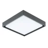 EVN LED udendørs loftlampe Tectum, 24x24 cm, antracit, 110°