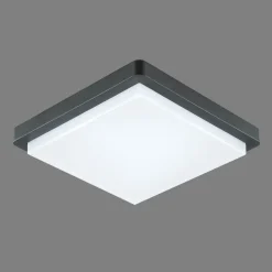 EVN LED udendørs loftlampe Tectum, 23x23 cm, antracit, 150°