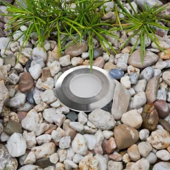 EVN P6710 gulvspot, 12V/DC, rund, 3.000 K