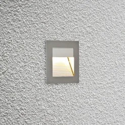 EVN P2140 LED-vægindbygningslampe, 3.000 K, alu