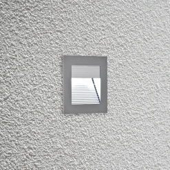 EVN P2140 LED-vægindbygningslampe, 6.000 K, alu