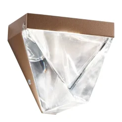 Fabbian Tripla - krystal-LED-væglampe, bronze
