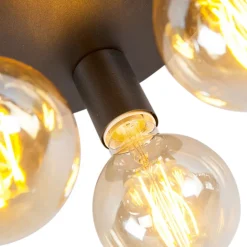 Facil loftlampe, 3 lyskilder, sort