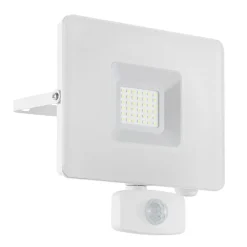Faedo 3 udendørs LED-spot med sensor, hvid, 30 W