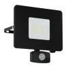 Faedo 3 udendørs LED-spot med sensor, sort, 30 W