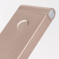 Falto LED genopladelig bordlampe, guldfarvet, aluminium, justerbar