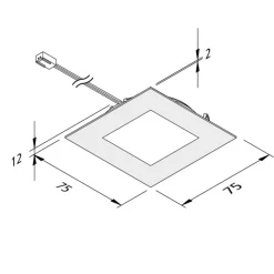 FAQ 68 integreret LED-møbellys, 5 stk, stål 4W 940