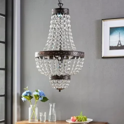 Fascinerende pendellampe Jorve med krystal