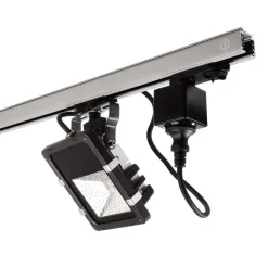 3-fase skinne D Line stikadapter, sort, 1380 W