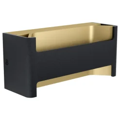 Feloniche LED-væglampe, sort, guld