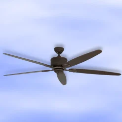 Femfløjet loftventilator Eco Elements brun