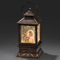 Festlig dekorationslanterne Julemand og Børn