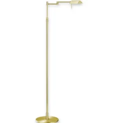 FINN udsøgt LED-gulvlampe mat messing