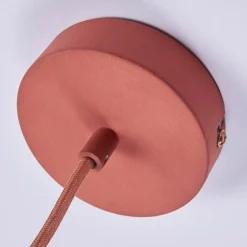 Fiona terrakotta hængelampe i smuk form