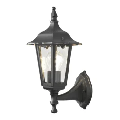 Firenze udendørs væglampe, sort, fatning øverst, 36 cm