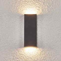 Flad LED-udendørsvæglampe Corda