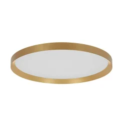 Flady loftlampe, guldfarvet, Ø 40 cm direkte/indirekte