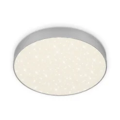 Flame Star LED-loftslampe, Ø 28,7 cm, sølv