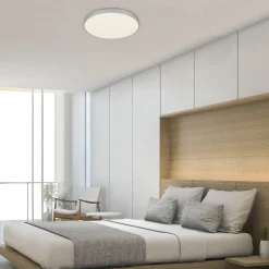 Flame Star LED-loftslampe, Ø 28,7 cm, sølv