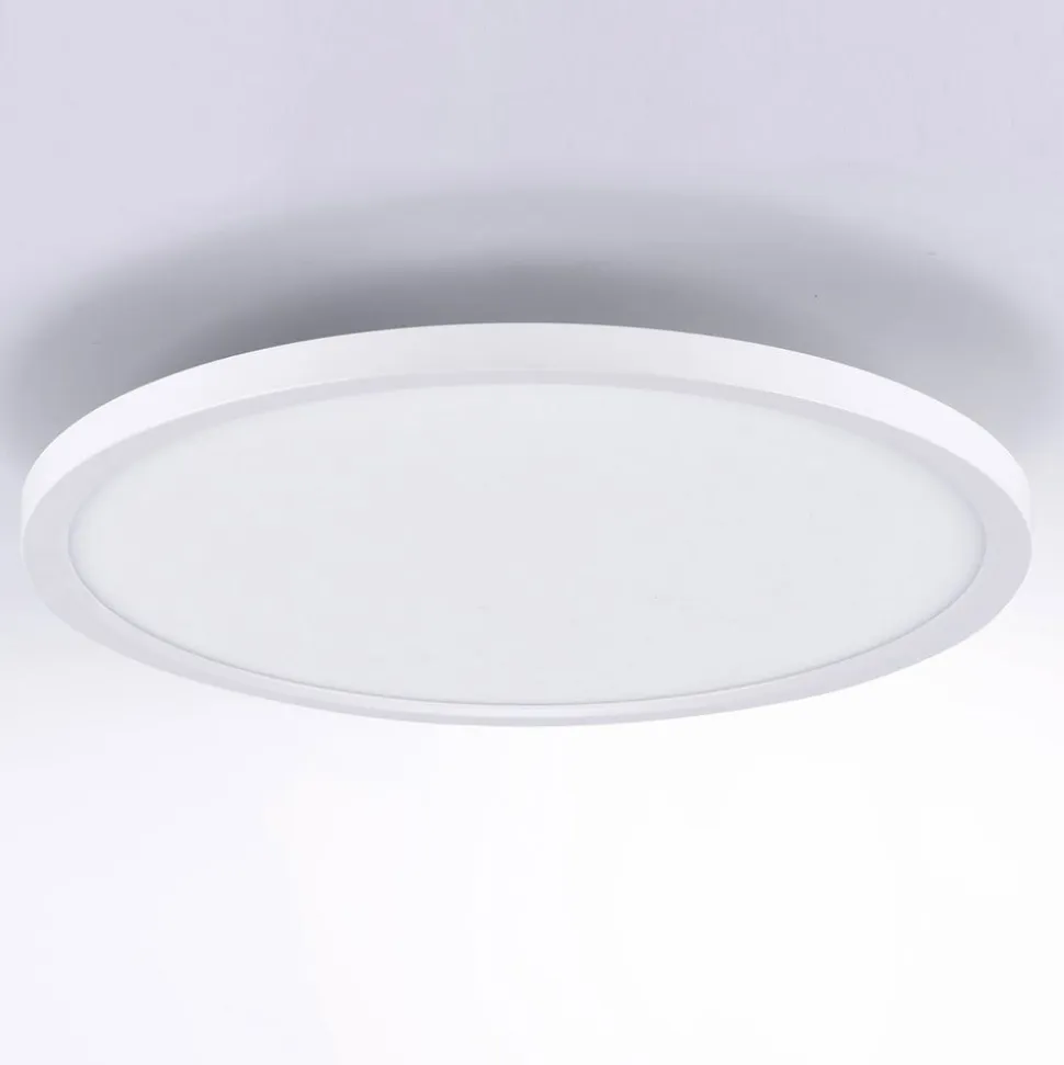 Flat LED-loftlampe, CCT, Ø 40 cm, hvid