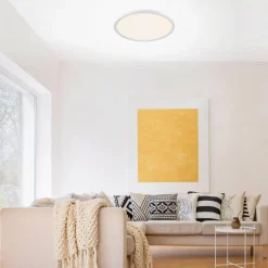 Flat LED-loftlampe, CCT, Ø 40 cm, hvid