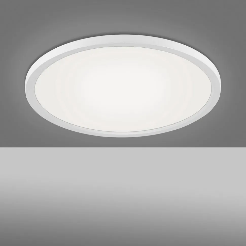 Flat LED-loftlampe, CCT, Ø 40 cm, hvid