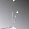 Fleksibel justerbar LED-gulvlampe Speers F hvid