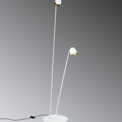 Fleksibel justerbar LED-gulvlampe Speers F hvid