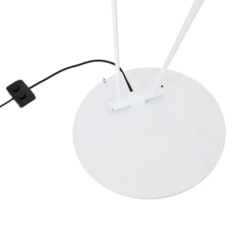 Fleksibel justerbar LED-gulvlampe Speers F hvid