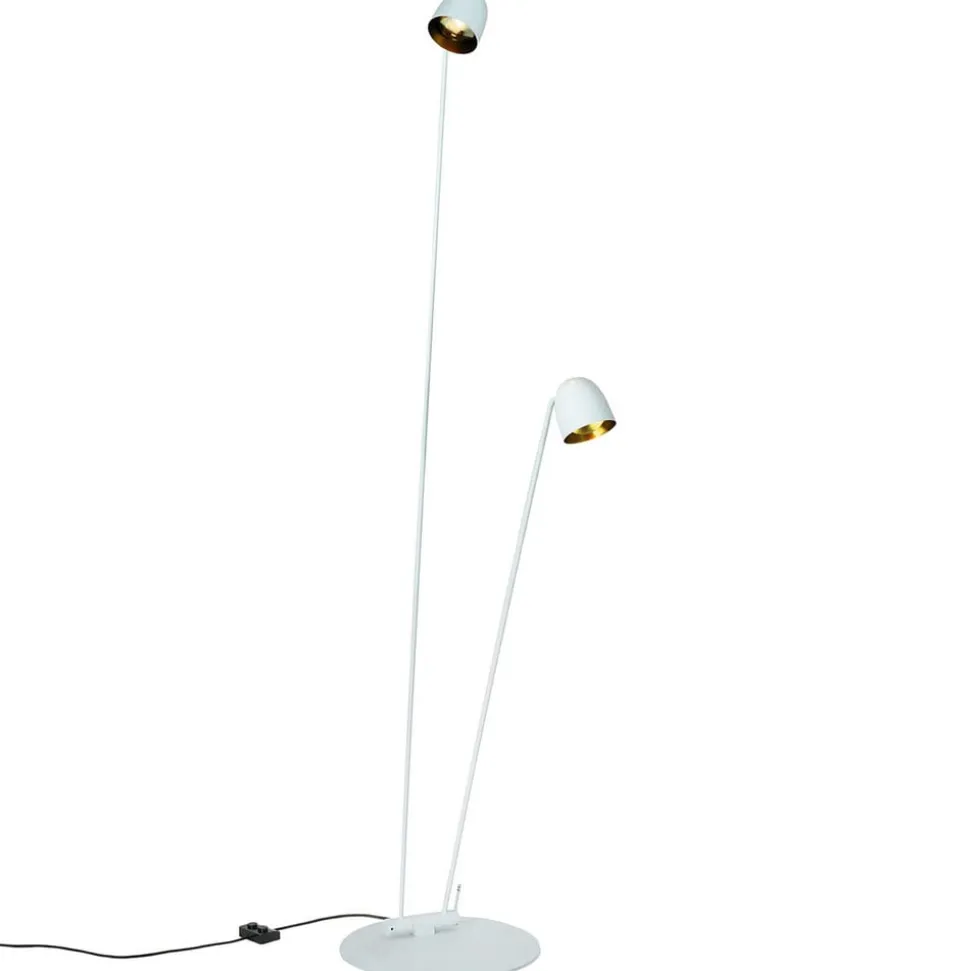 Fleksibel justerbar LED-gulvlampe Speers F hvid