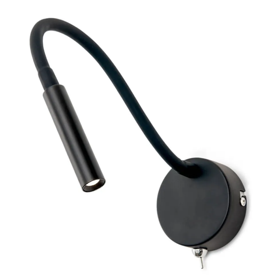 Fleksibel LED væglampe Colin i sort