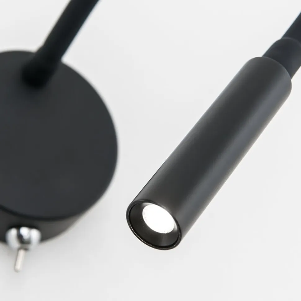 Fleksibel LED væglampe Colin i sort