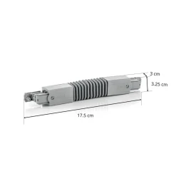 Flex-tilslut. til Noa 3-faset HV-strømskinne grå