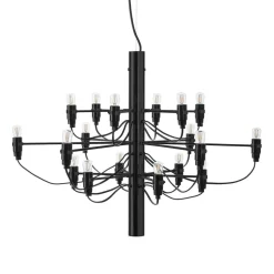 FLOS 2097/18 LED-lysekrone, matteret, sort