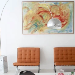 FLOS Arco bue-gulvlampe, krom, højde 240 cm, E27