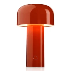 FLOS Bellhop genopladelig LED-bordlampe murstensrød
