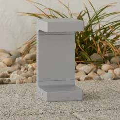 FLOS Casting C 100 sokkellampe 20 cm, grå